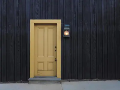 Yellow Door of Home 